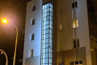 nový osobní výtah v Plzeňské ulici